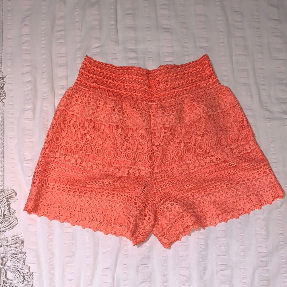 Women's Neon Peach Shorts